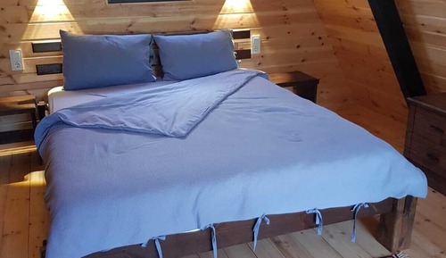 Bungalow de lujo, 1 cama de matrimonio grande con sofá cama, bañera de hidromasaje