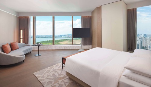 Suite ejecutiva, 1 cama de matrimonio grande, vistas al lago