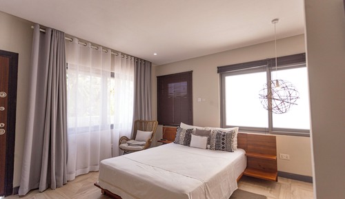 Villa Deluxe, 2 habitaciones, bañera de hidromasaje, vistas parciales al mar