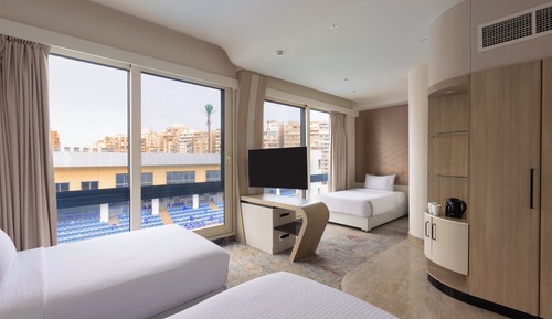 Habitación Premium, 3 camas individuales, vistas a la piscina