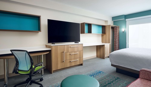 Suite estudio, 1 cama de matrimonio grande, accesible para personas con discapacidad, bañera