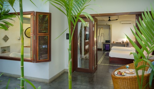 Habitación clásica con 2 camas individuales, 2 habitaciones, vistas al jardín