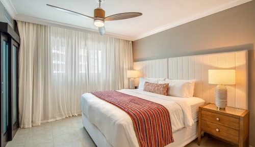 Suite familiar, 2 habitaciones, 2 baños, frente al mar
