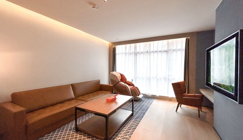 Habitación Deluxe, 1 cama de matrimonio grande con sofá cama