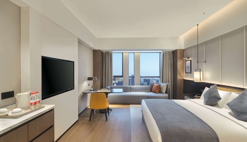 Habitación superior, 1 cama de matrimonio grande, accesible para personas con discapacidad