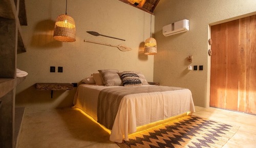 Cabaña Deluxe, 1 cama de matrimonio, piscina privada