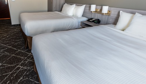 Habitación estándar, 2 camas de matrimonio, no fumadores, microondas