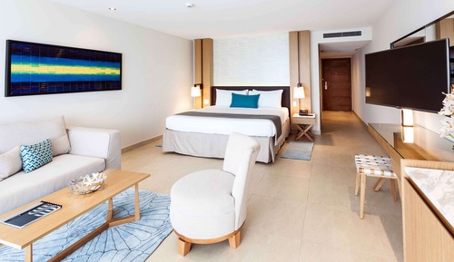 Suite, 1 cama de matrimonio grande, vistas al mar (Sunset Butler Suite)
