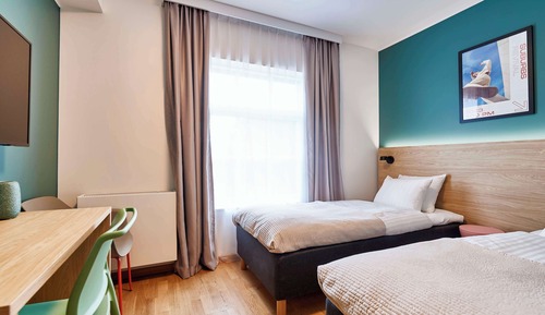 Habitación económica, 2 camas individuales, no fumadores
