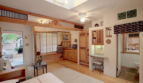 Habitación, 1 cama de matrimonio grande con sofá cama, vistas al jardín