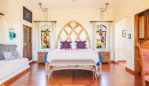 Bungalow, 1 cama de matrimonio grande, vistas a la playa (King)