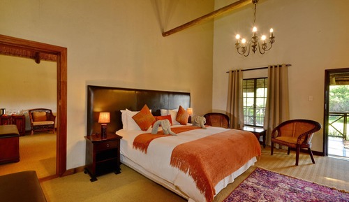 Habitación de lujo, 1 cama de matrimonio grande, vistas al jardín