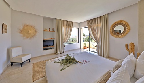 Habitación de luna de miel doble, 1 cama de matrimonio grande, vistas a la montaña
