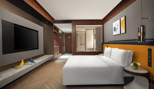 Habitación estándar, 1 cama de matrimonio grande, vistas a la ciudad