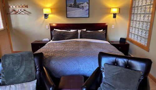 Suite estudio, 1 cama de matrimonio grande, accesible para personas con discapacidad, chimenea
