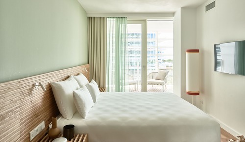 Apartamento Deluxe, 2 habitaciones, terraza, vistas parciales al mar