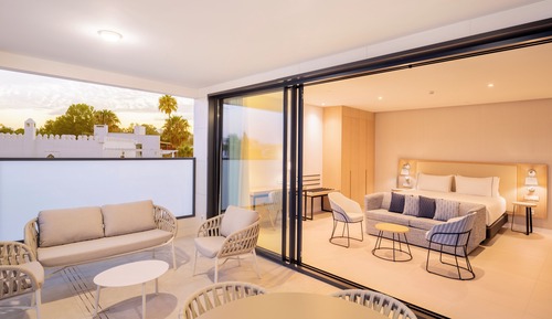 Suite junior, terraza