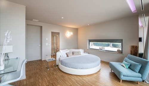 Habitación Elite doble, 1 cama de matrimonio grande, mirando al mar