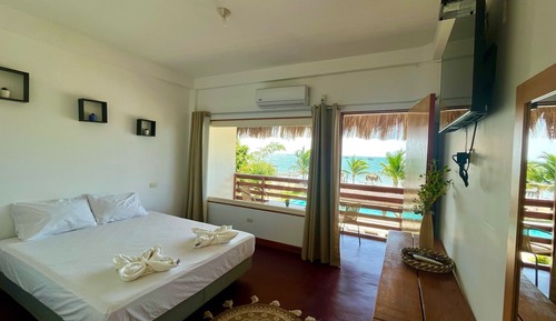 Habitación doble superior, 1 cama de matrimonio, vistas al mar