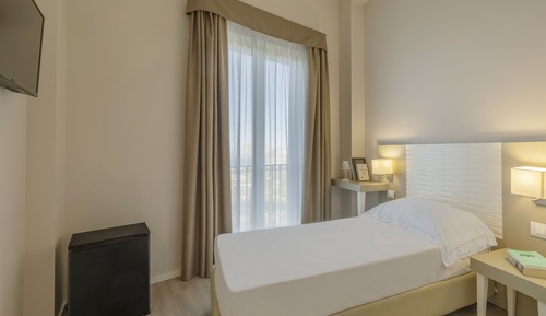 Habitación individual, vistas al mar