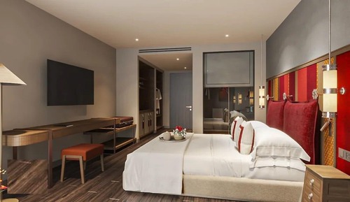 Habitación Premium doble, 1 cama de matrimonio grande, vistas al complejo turístico, mirando al mar