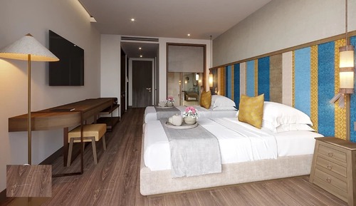 Habitación ejecutiva, 1 habitación, vistas parciales al mar, mirando al mar