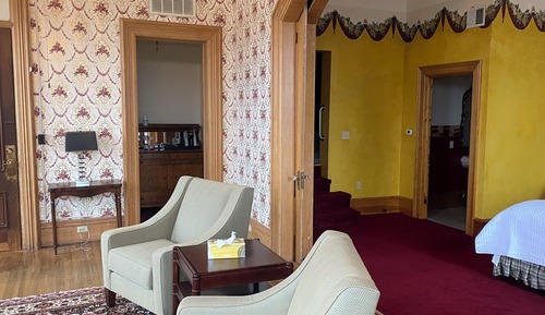 Habitación presidencial, 1 cama de matrimonio grande, vistas a la ciudad