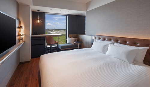 Habitación estándar doble, 1 cama de matrimonio grande, no fumadores (Airport View, For 2 people)