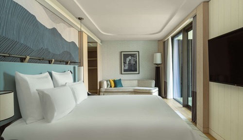 Habitación triple junior, 1 cama doble, vistas al mar