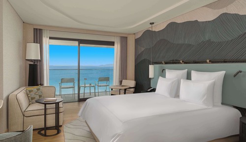 Swiss, 1 cama de matrimonio grande, vistas al mar