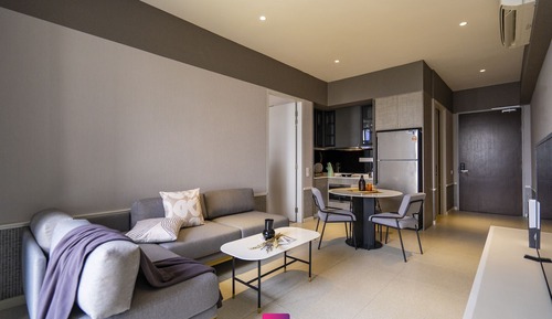 Apartamento ejecutivo, 2 habitaciones, vistas a la ciudad