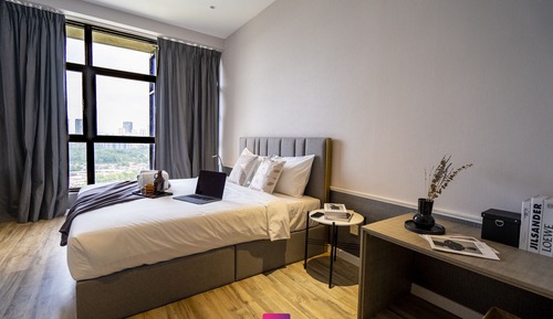 Apartamento de lujo, 1 cama de matrimonio, vistas a la ciudad