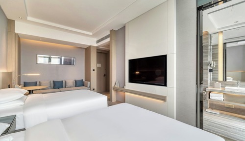 Habitación ejecutiva, 2 camas dobles, vistas a la ciudad