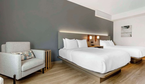 Habitación, 2 camas de matrimonio, accesible para personas con discapacidad, no fumadores