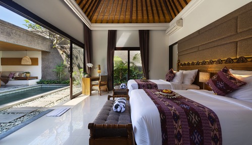One-Bedroom Villa with Private Pool - Twin Bed