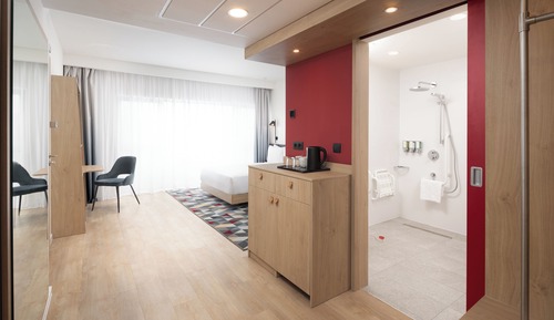 Habitación, 1 cama de matrimonio, accesible para personas con discapacidad