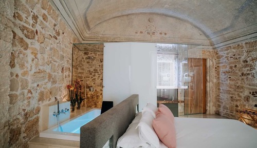 Habitación Elite, 1 cama de matrimonio, bañera de hidromasaje, vistas a la ciudad