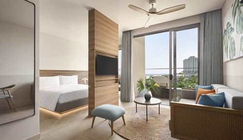Apartamento estándar, 1 cama de matrimonio grande, balcón, vistas al jardín