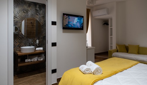 Habitación cuádruple Deluxe, no fumadores, baño privado
