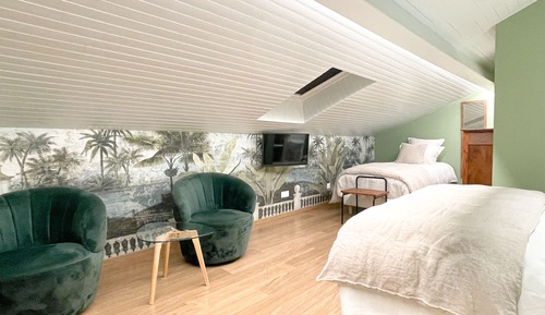 Habitación familiar, no fumadores, en la zona del jardín