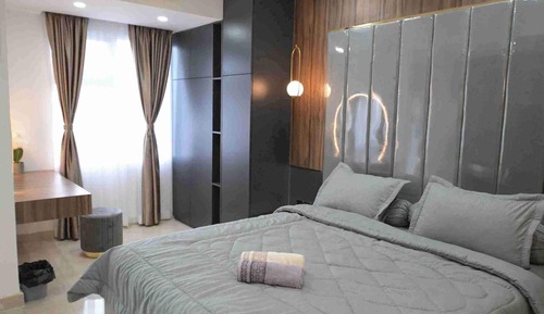 Apartamento panorámico, 1 cama de matrimonio grande, vistas a la ciudad