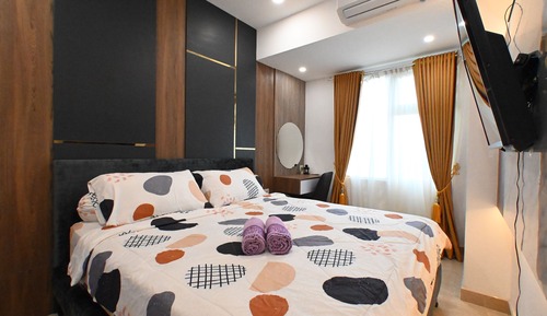 Apartamento básico, 2 habitaciones, vistas al jardín