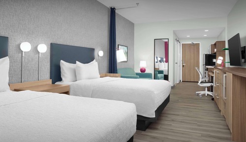 Suite estudio, 2 camas de matrimonio