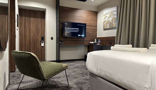 Habitación económica con 1 cama doble o 2 individuales, accesible para personas con discapacidad