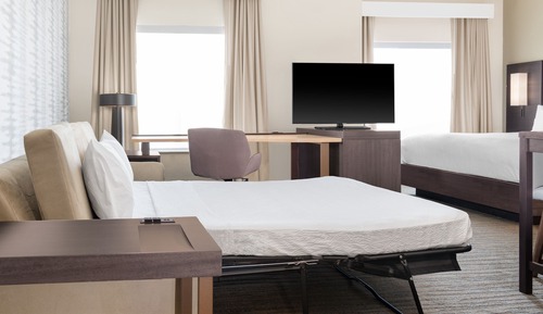 Estudio, 1 cama de matrimonio grande