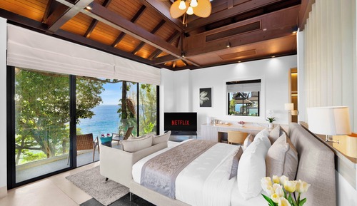 Villa de lujo, varias habitaciones, vistas al mar