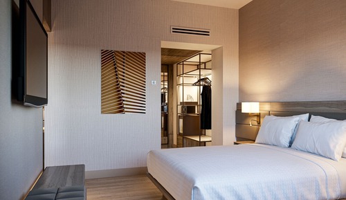Habitación ejecutiva, 1 cama de matrimonio grande con sofá cama, vistas al jardín