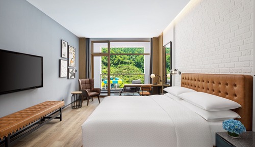 Habitación Deluxe, 1 cama de matrimonio grande, vistas a la montaña