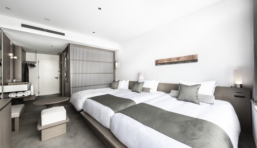 Habitación superior con 2 camas individuales, no fumadores (with Extra bed, for 3 people)