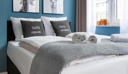 Apartamento, 1 cama de matrimonio con sofá cama (Bremen Hutfilterstraße | Suite M with)